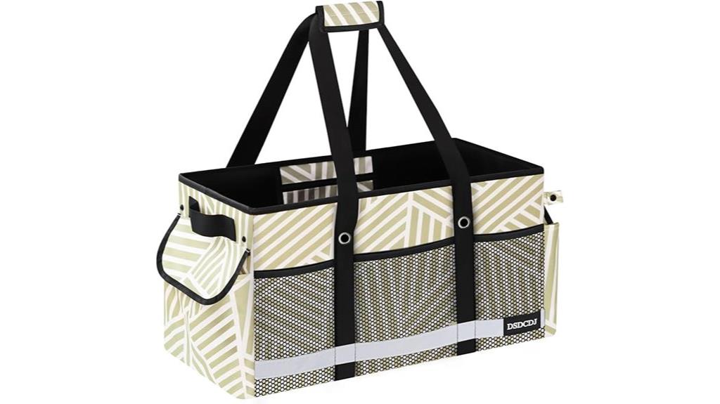 large tote with reflective strip