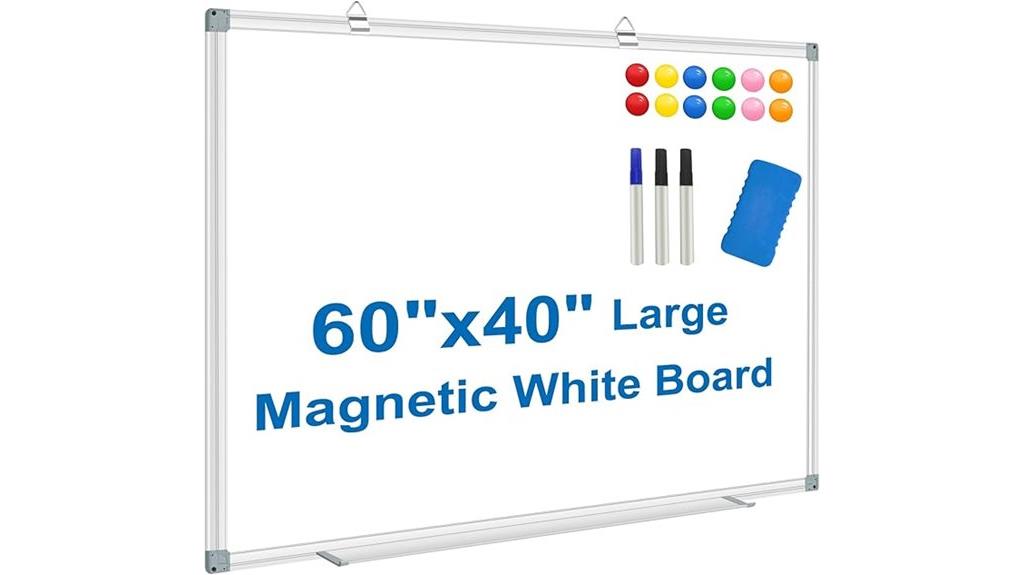 large wall whiteboard with magnets