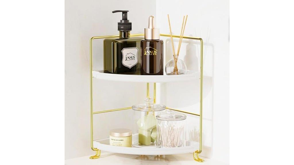 luxury gold corner organizer