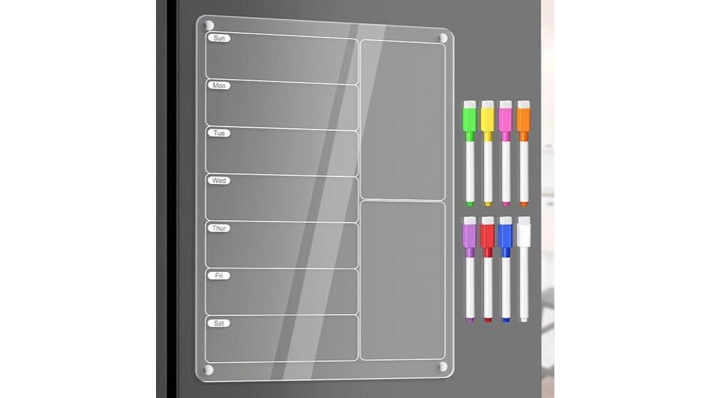 magnetic kitchen meal planner