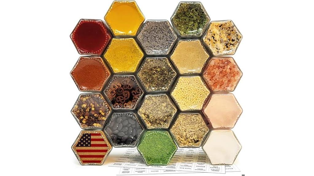 magnetic spice jar set
