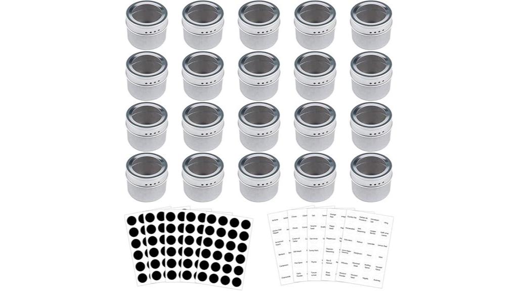 magnetic spice tins set