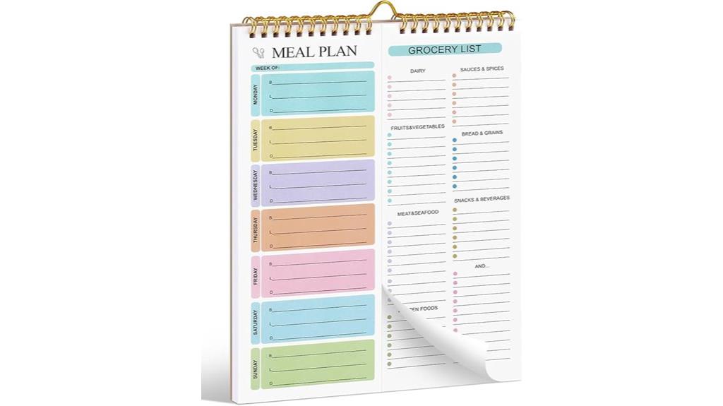 magnetic wall mount meal planner