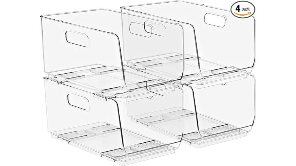 medium stackable storage bins