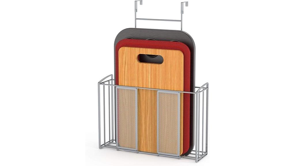 mesh silver overdoor organizer
