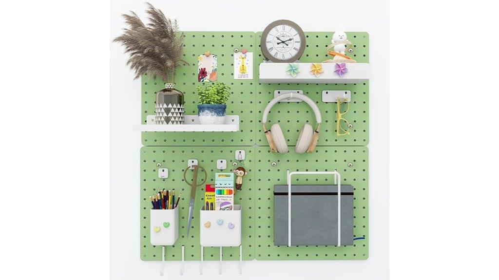 metal pegboard storage kit