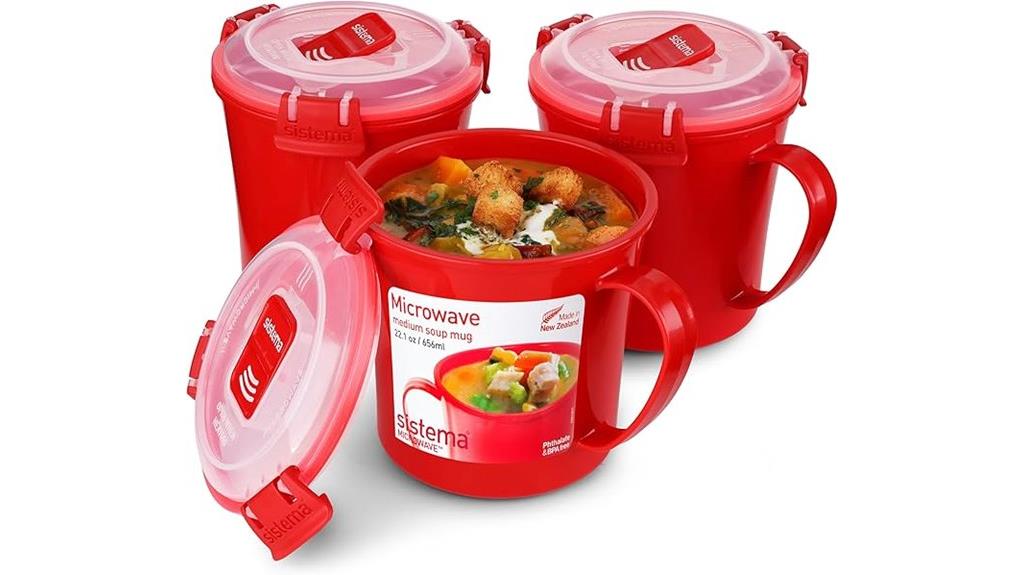microwave soup mug set