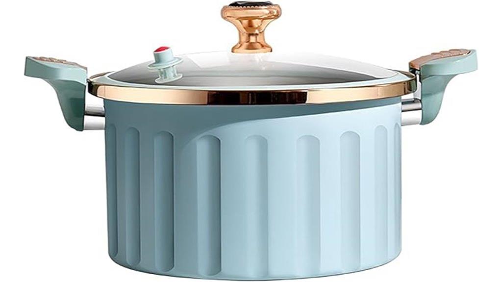 non stick enamel pressure cooker