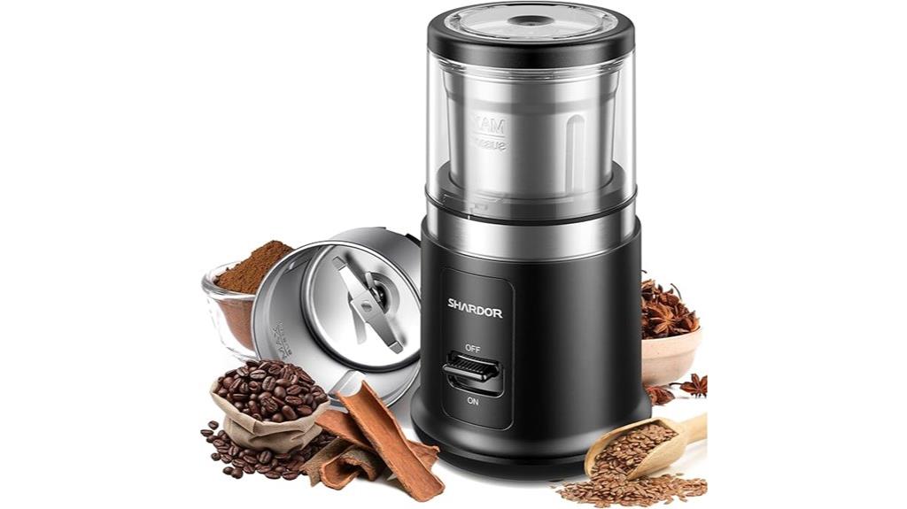 one touch stainless grinder