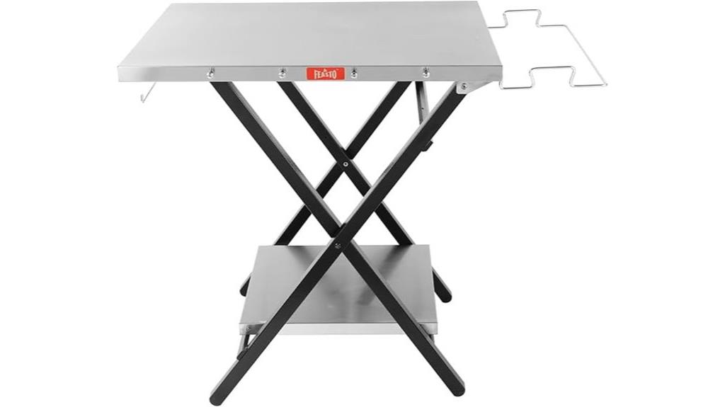 outdoor grilling station setup