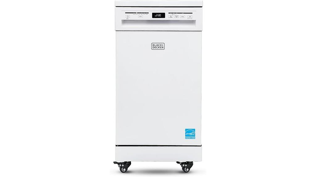 portable 18 inch black decker dishwasher