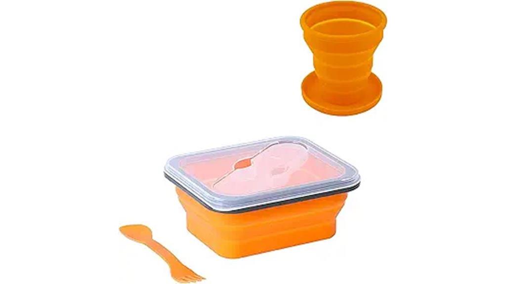 portable camping dishware set