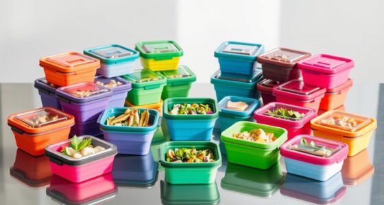 portable collapsible lunch containers