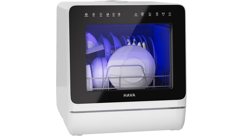 portable countertop dishwasher with water softener