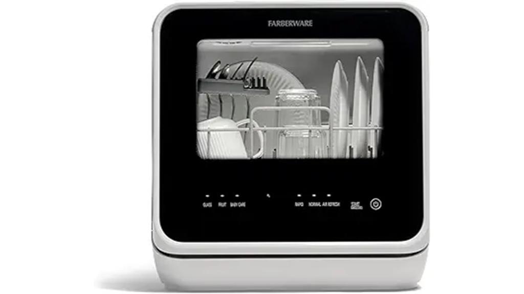 portable countertop water dishwasher