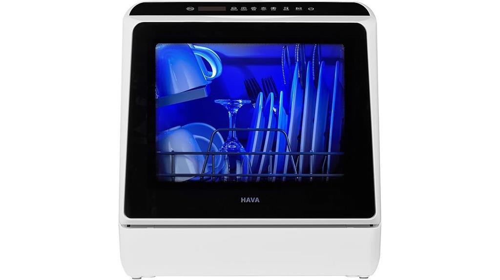 portable dishwasher with six programs