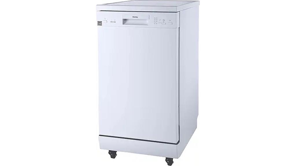 portable white dishwasher