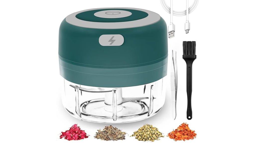 rechargeable 3 5 inch herb grinder