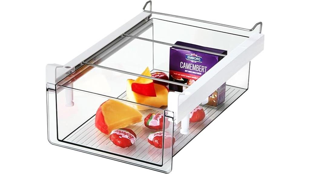refrigerator drawer with handle