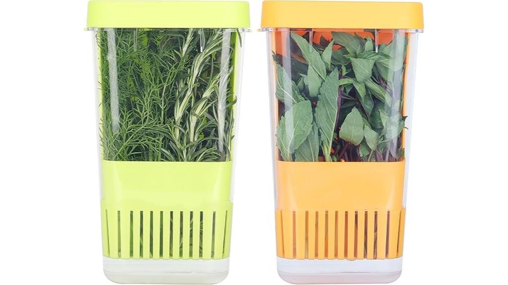 refrigerator herb storage solution
