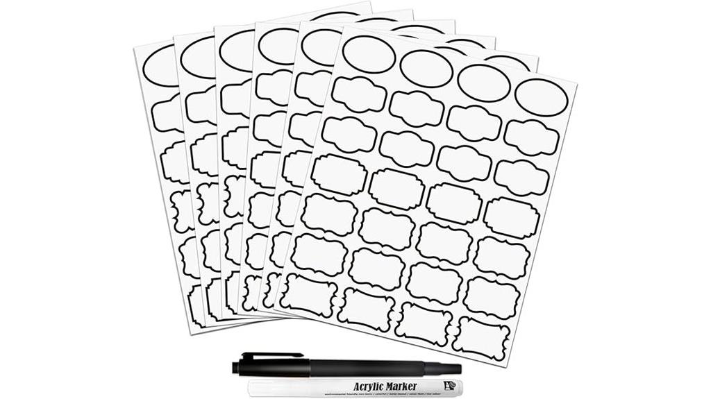 removable label food storage