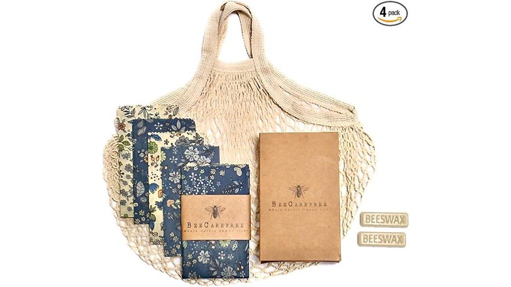 reusable beeswax wraps set