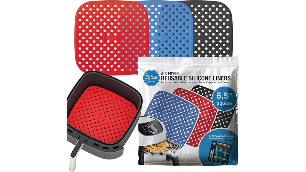 reusable silicone airfryer liners