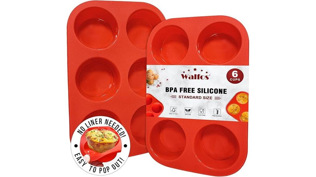 silicone 6 cup non stick