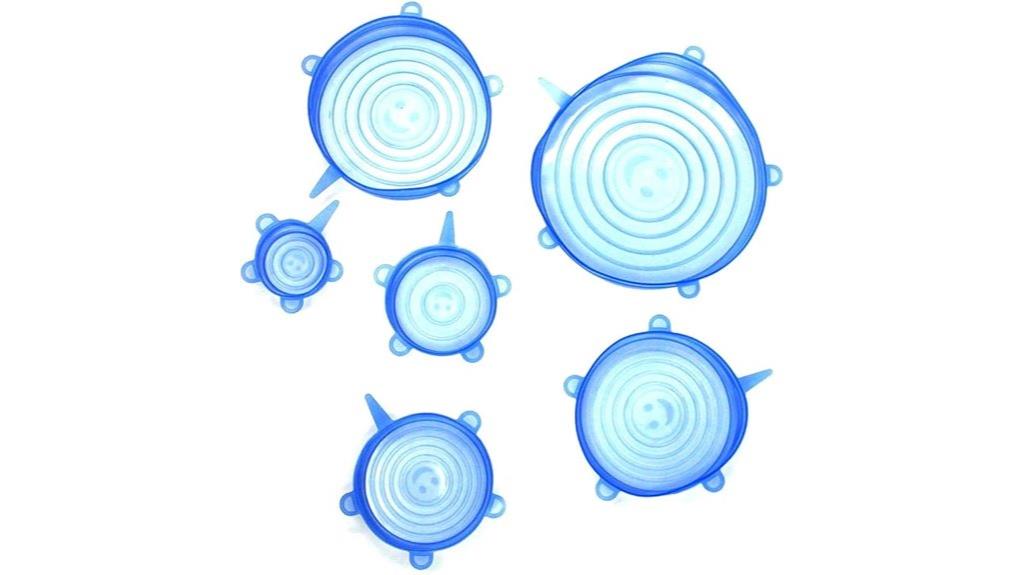 silicone blue food covers