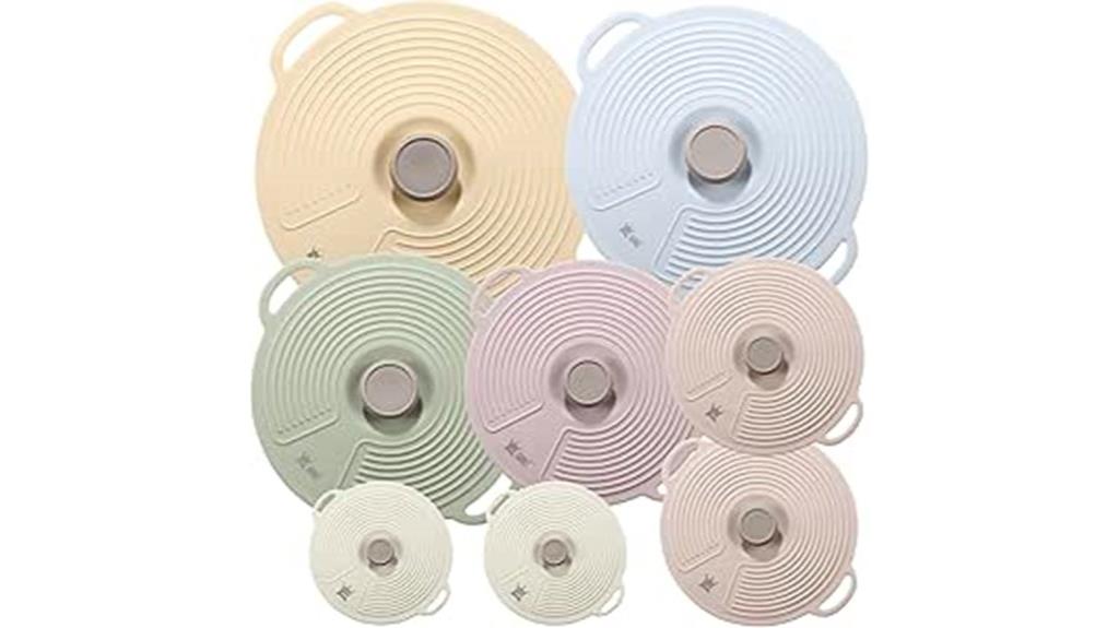 silicone bowl lid set