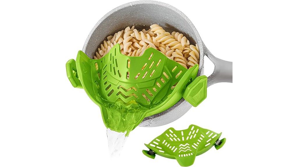 silicone clip on strainer