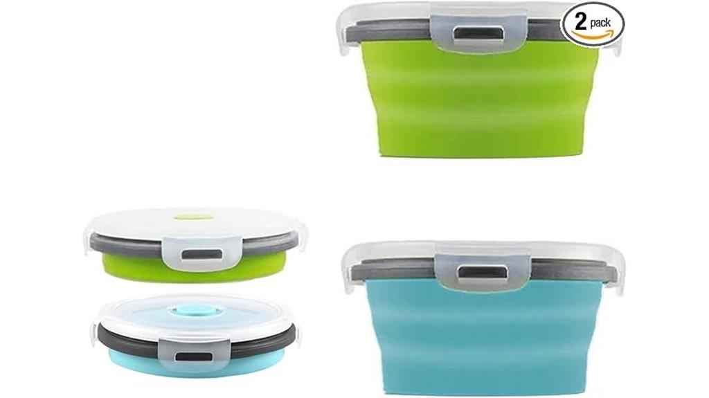 silicone collapsible food bowls