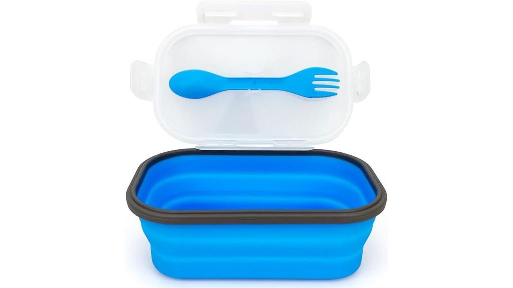 silicone collapsible lunch container