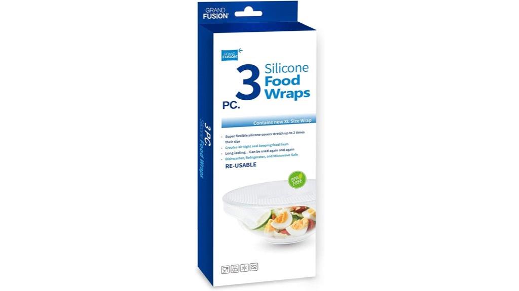 silicone food wrap pack