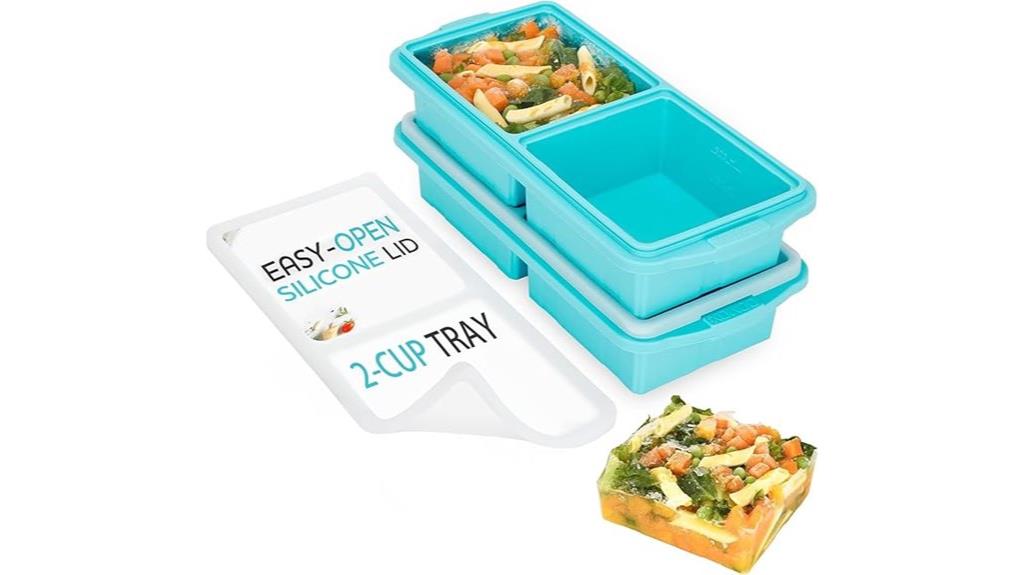 silicone freezer tray set