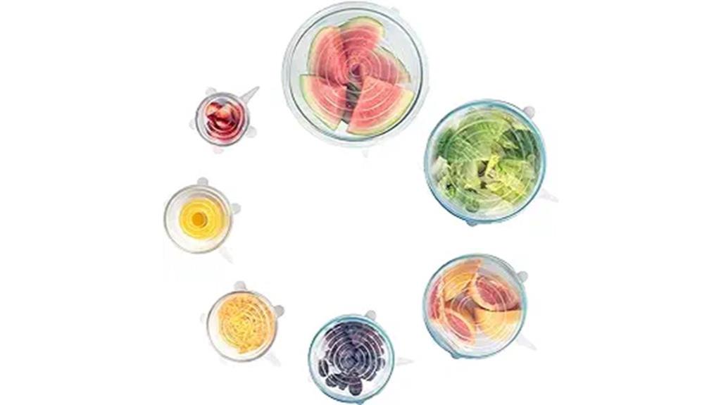 silicone lids 7 pack