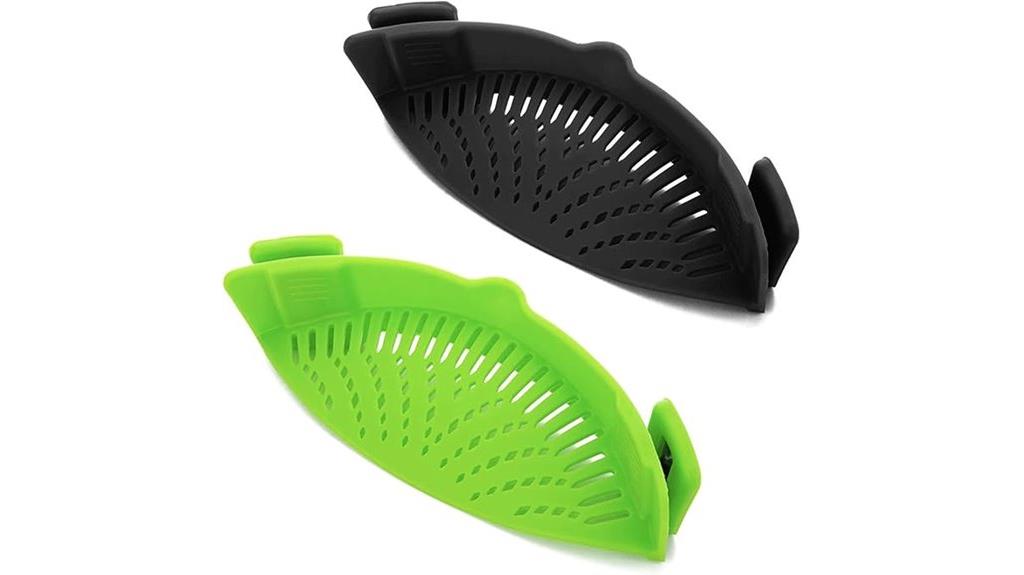 silicone pasta strainer set