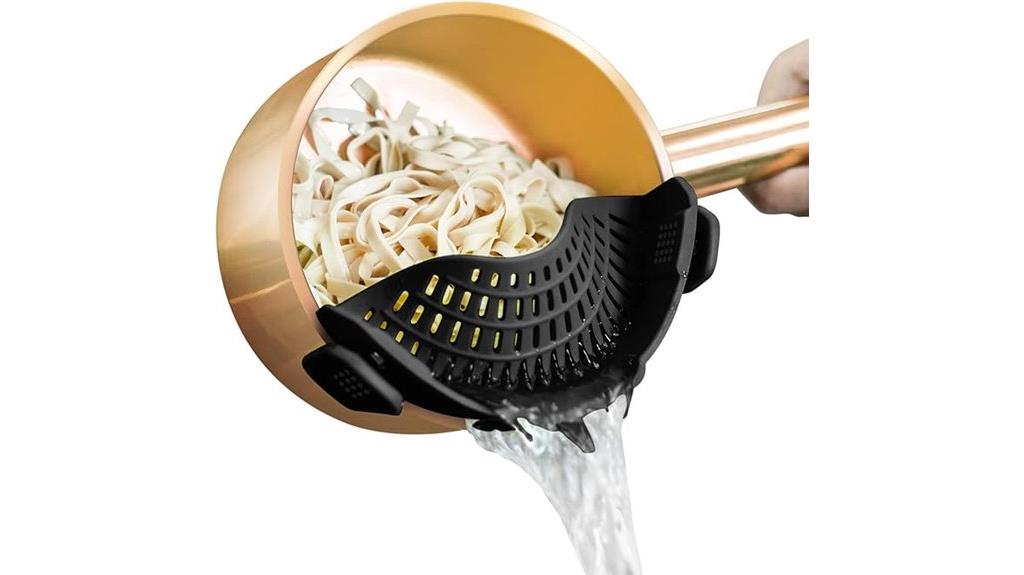 silicone pot strainer clip