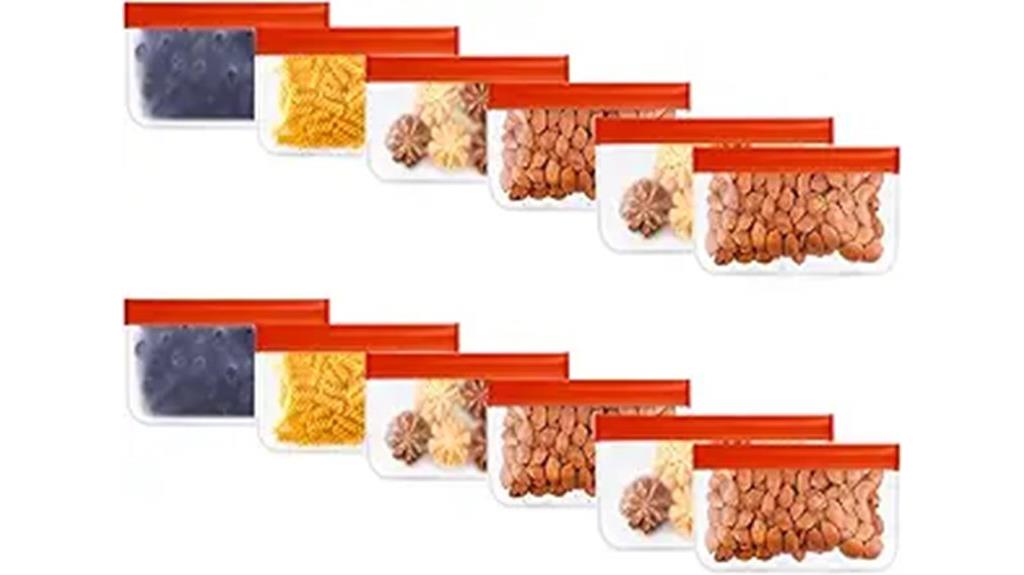 silicone snack storage bags