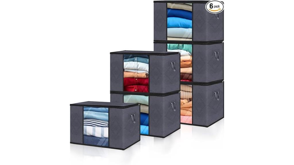 six pack closet storage bags