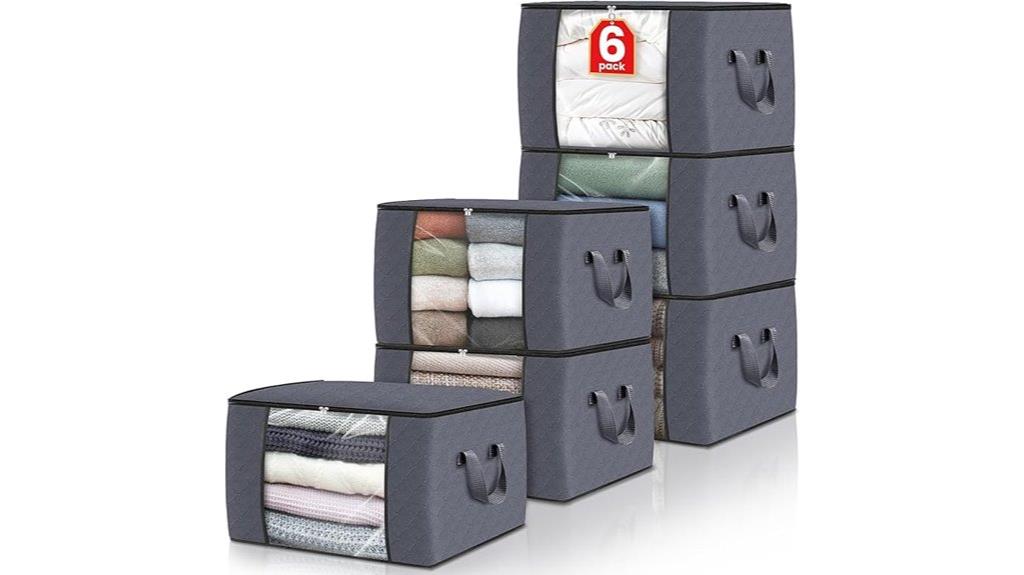 six pack clothing storage