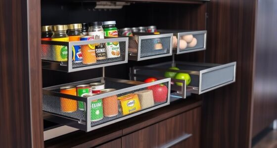 sliding cabinet basket options