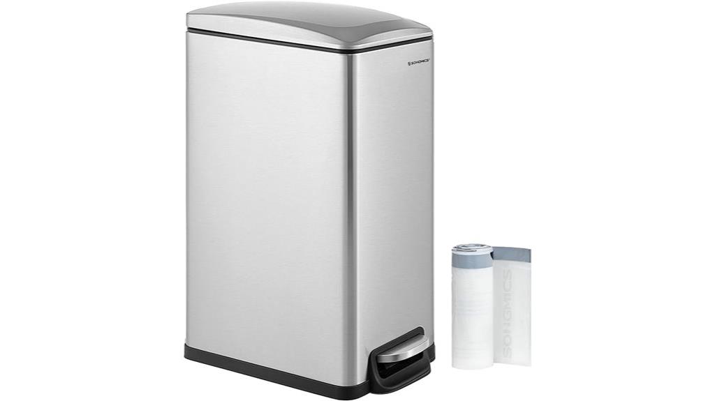 slim 13 gallon trash can