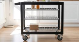 slim functional kitchen carts