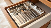 slim silverware tray options