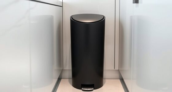 slim space saving trash cans