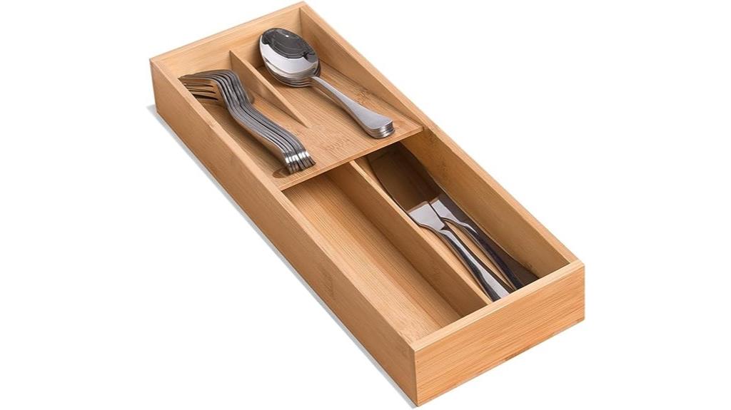 small family bamboo organizer