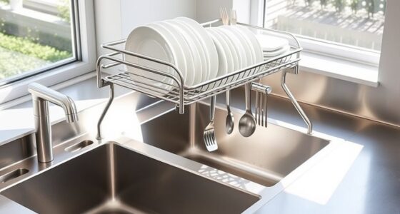space saving sink dish racks