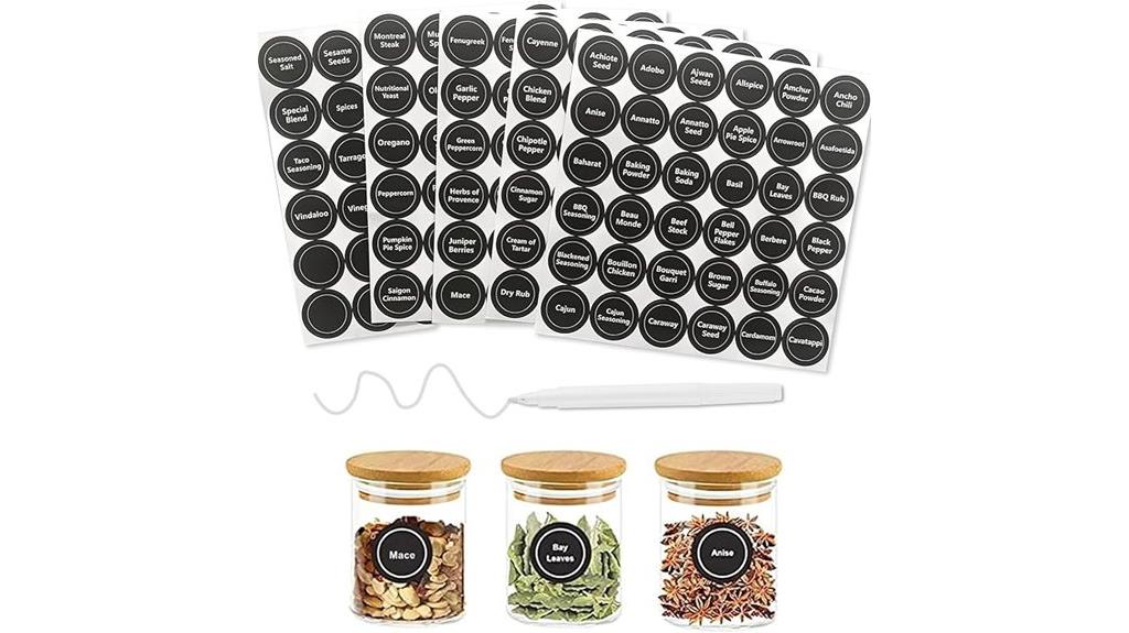 spice labels for containers