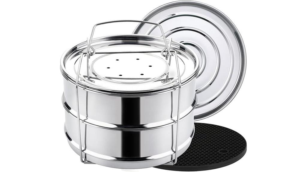 stackable steamer insert pans